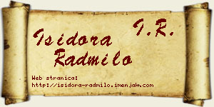 Isidora Radmilo vizit kartica